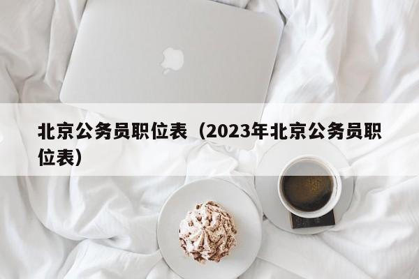 北京公务员职位表（2023年北京公务员职位表）