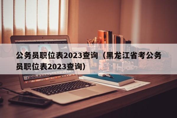 公务员职位表2023查询（黑龙江省考公务员职位表2023查询）