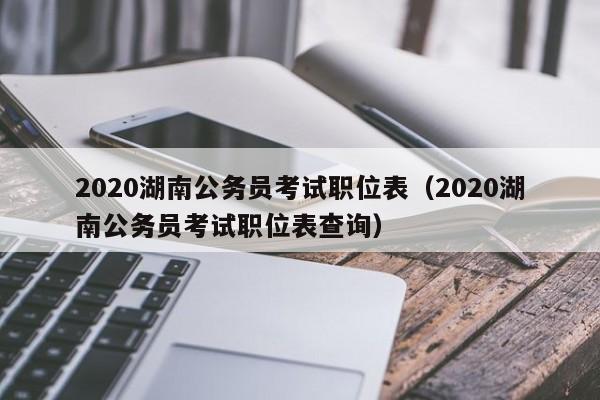 2020湖南公务员考试职位表（2020湖南公务员考试职位表查询）